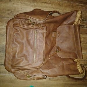 Brown backpack